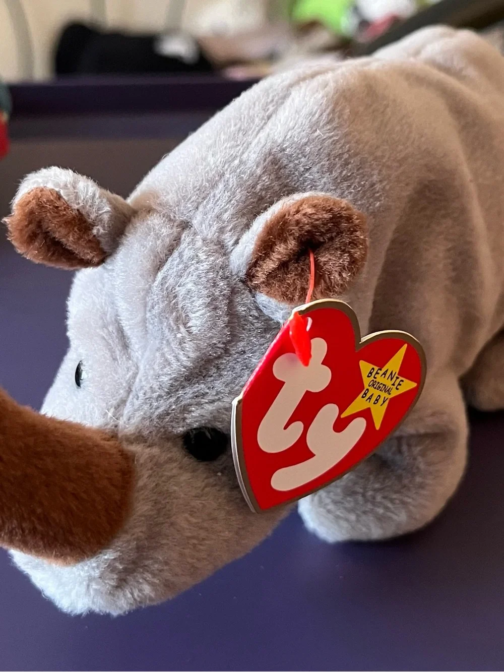 Spike the Rhino Beanie Baby